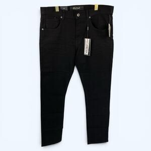 True Luck Classic Stretch Slim Straight Black Jeans Men's 34x32 NWT